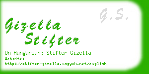 gizella stifter business card